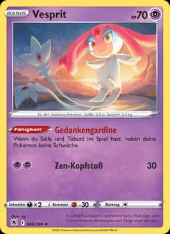 Vesprit card in German