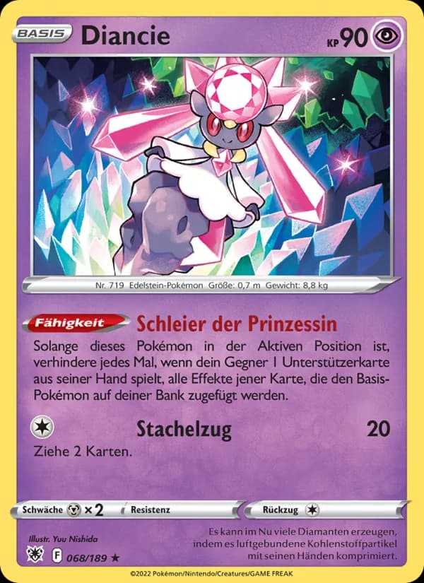 Diancie card in German