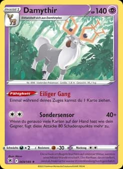 Damythir card in German