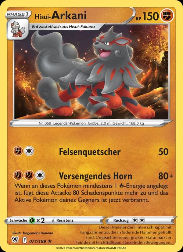 Hisui-Arkani card in German