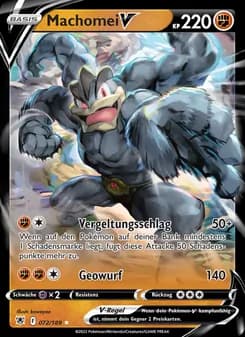 Machomei V card in German