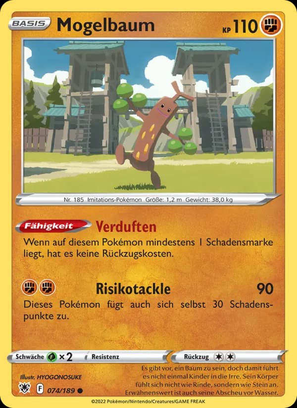 Mogelbaum card in German