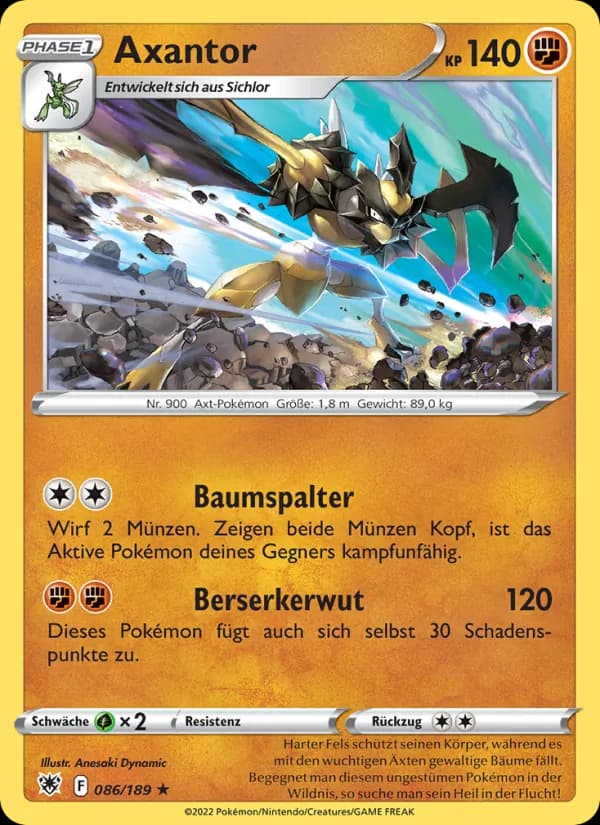 Axantor card in German