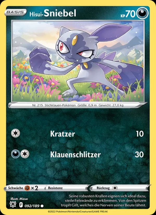 Hisui-Sniebel card in German