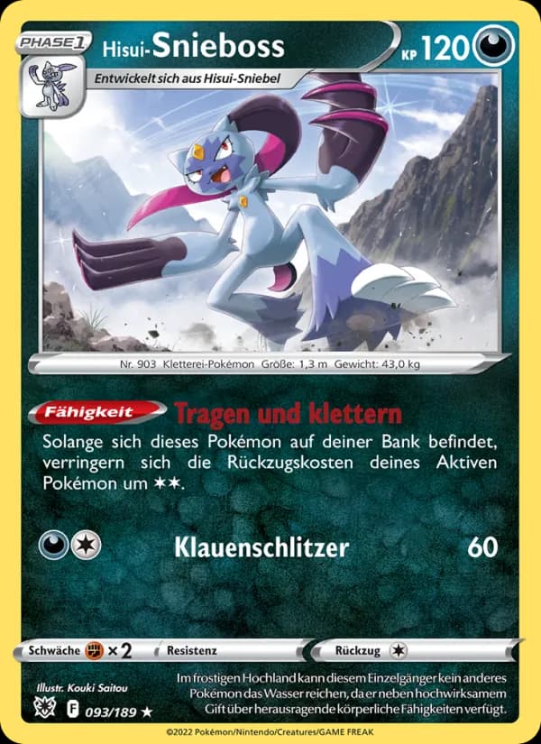 Hisui-Snieboss card in German