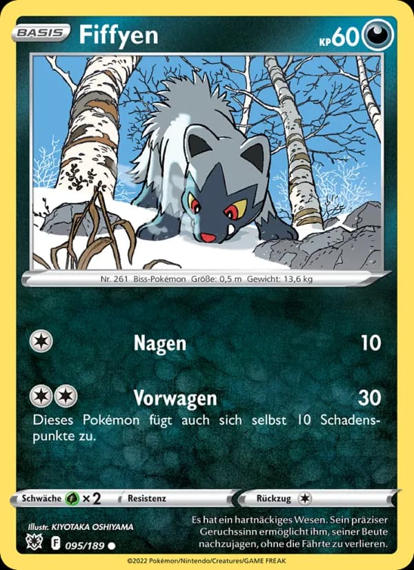 Fiffyen card in German