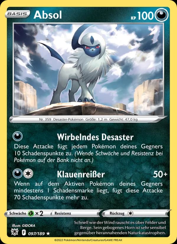Absol card in German