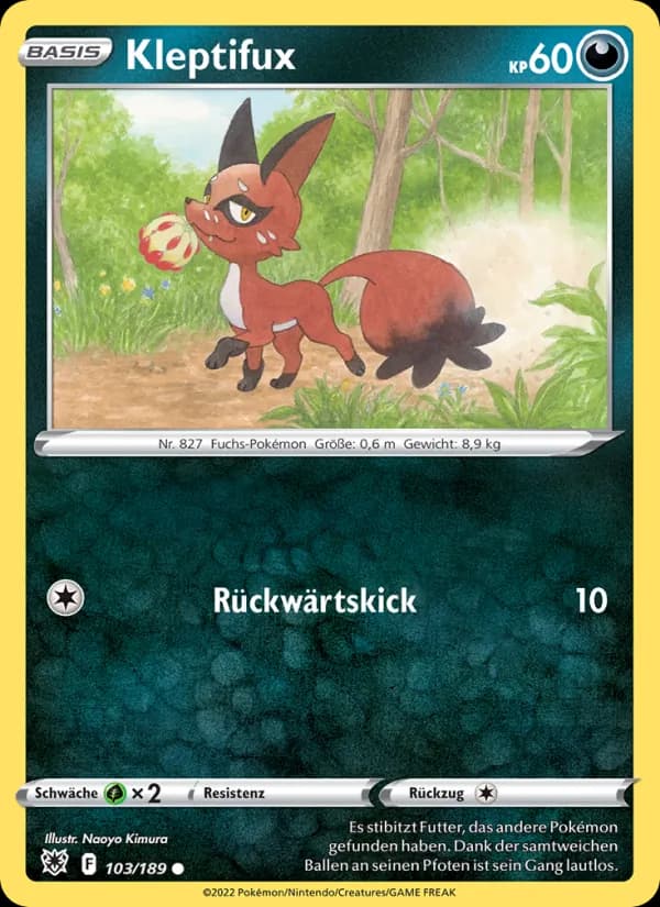 Kleptifux card in German
