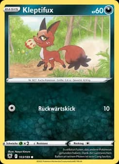 Kleptifux card in German
