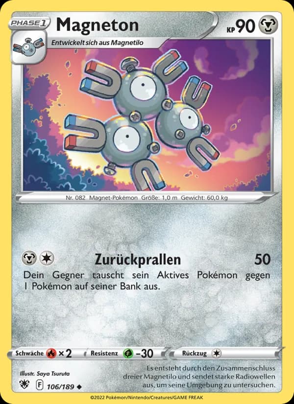 Magneton card in German