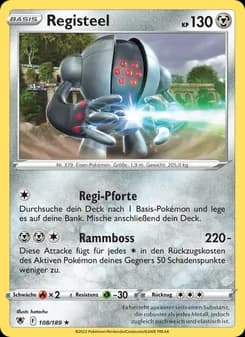 Registeel card in German
