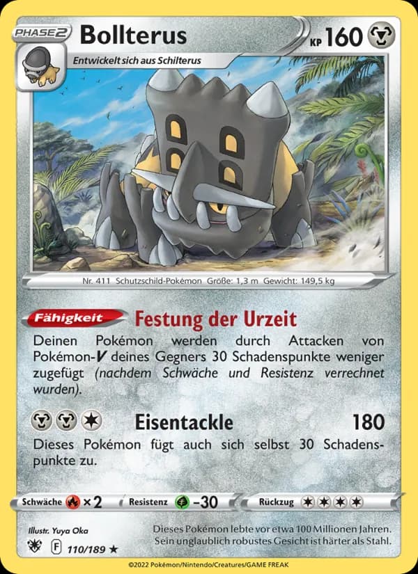 Bollterus card in German