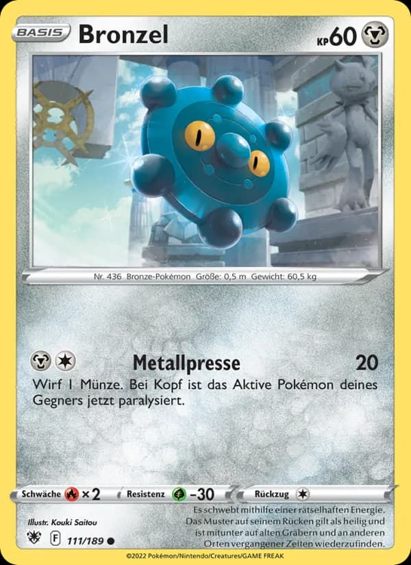 Bronzel card in German