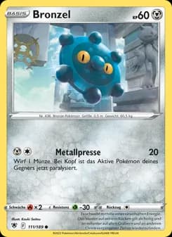 Bronzel card in German