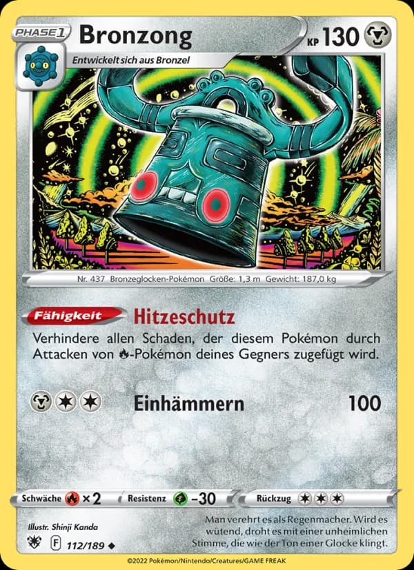 Bronzong card in German