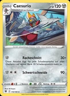 Caesurio card in German