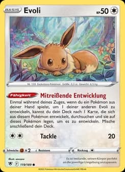 Evoli card in German