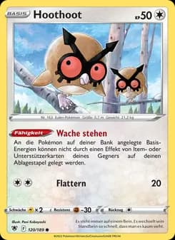 Hoothoot card in German