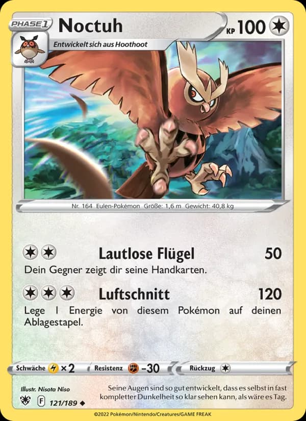 Noctuh card in German