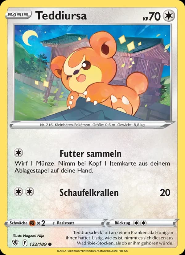 Teddiursa card in German