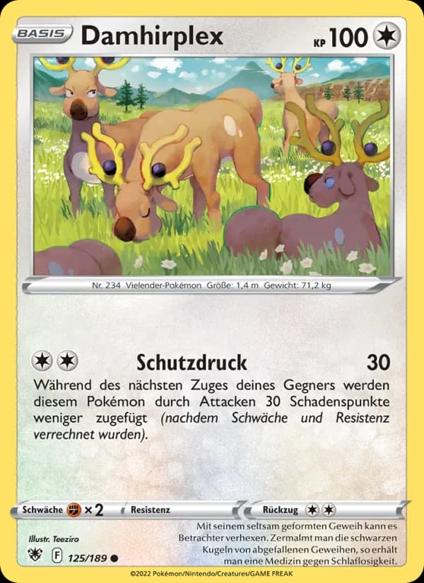 Damhirplex card in German