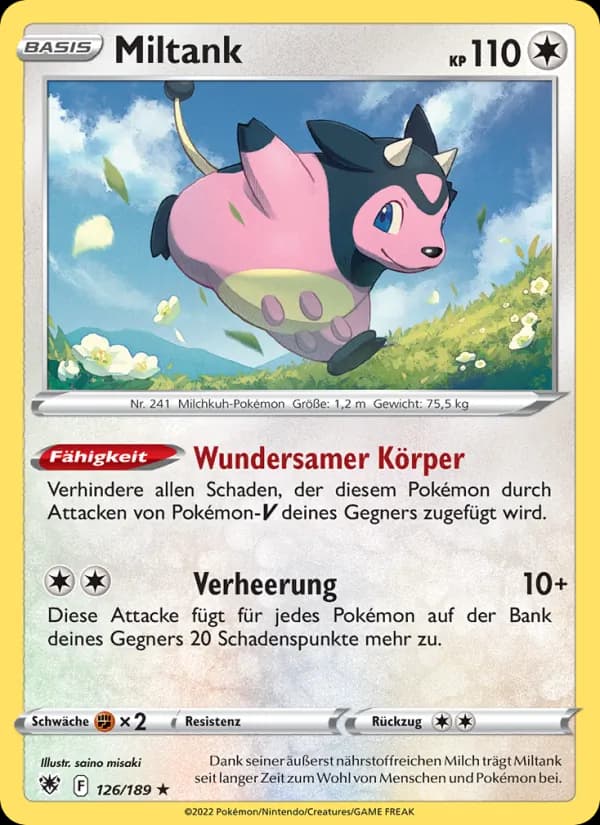 Miltank card in German