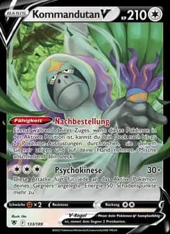 Kommandutan V card in German