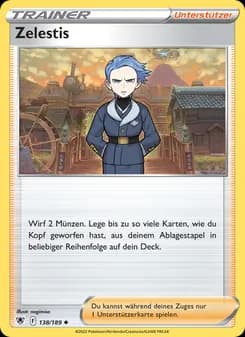 Zelestis card in German