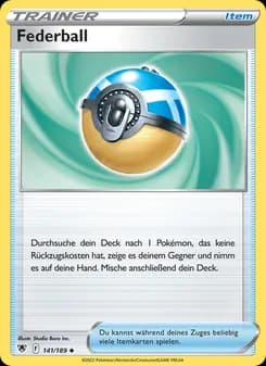 Federball card in German
