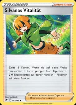 Silvanas Vitalität card in German