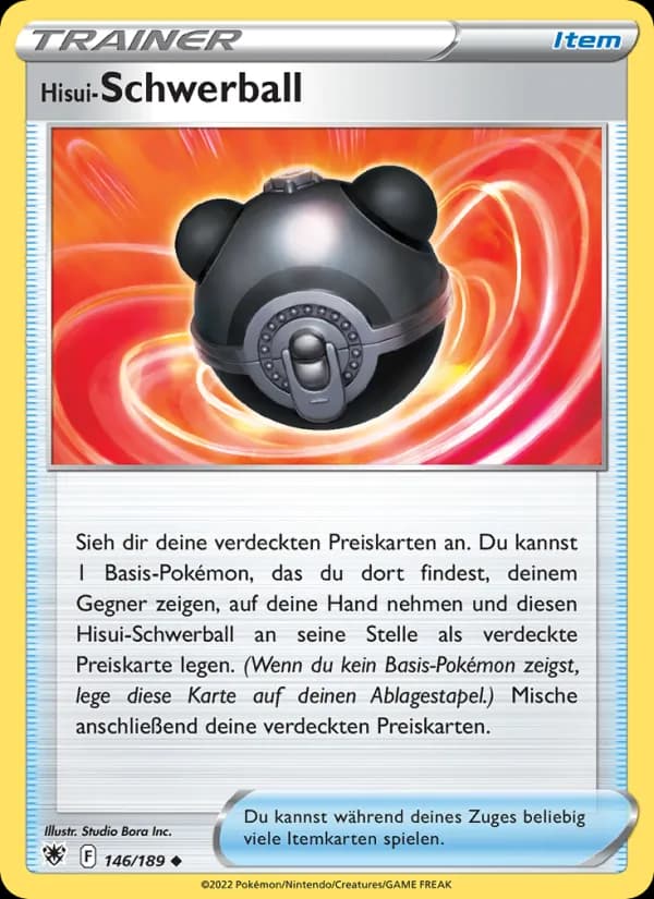 Hisui-Schwerball card in German