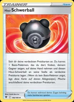 Hisui-Schwerball card in German