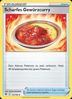 Scharfes Gewürzcurry card in German