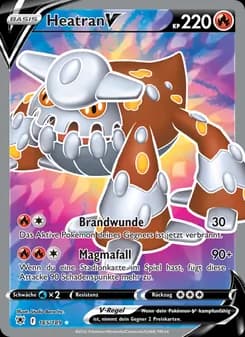 Heatran V card in German