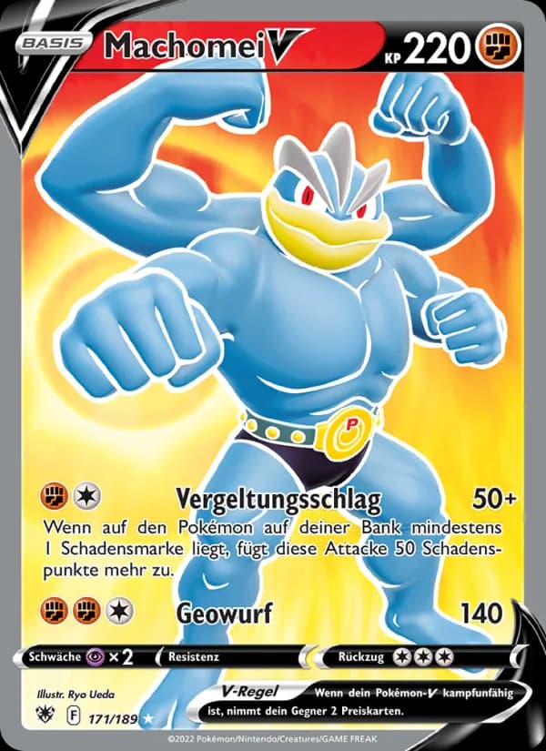 Machomei V card in German