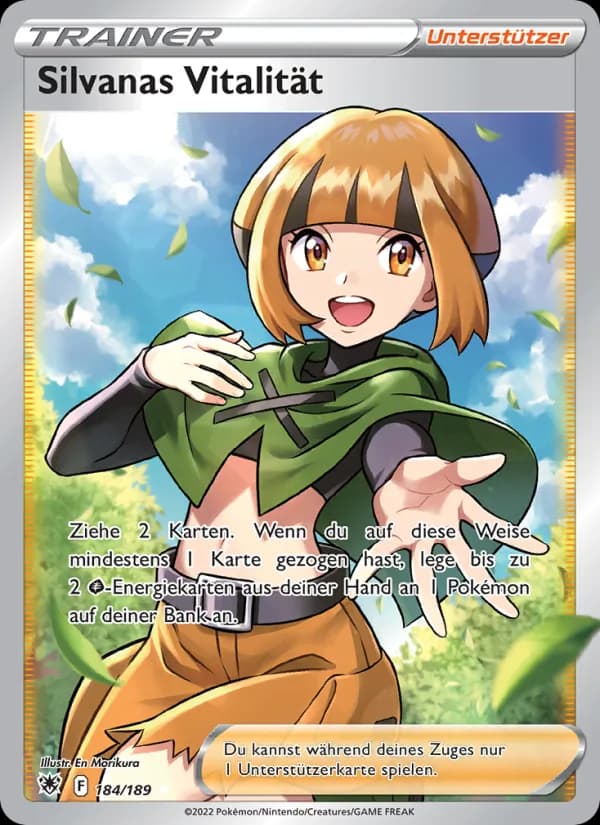 Silvanas Vitalität card in German