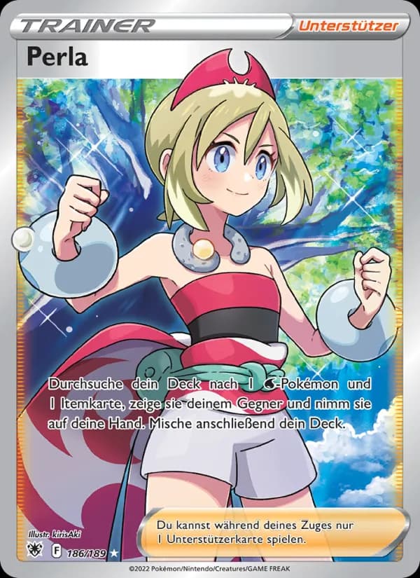 Perla card in German