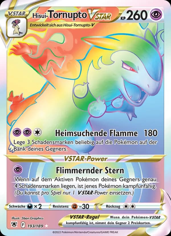 Hisui-Tornupto VSTAR card in German