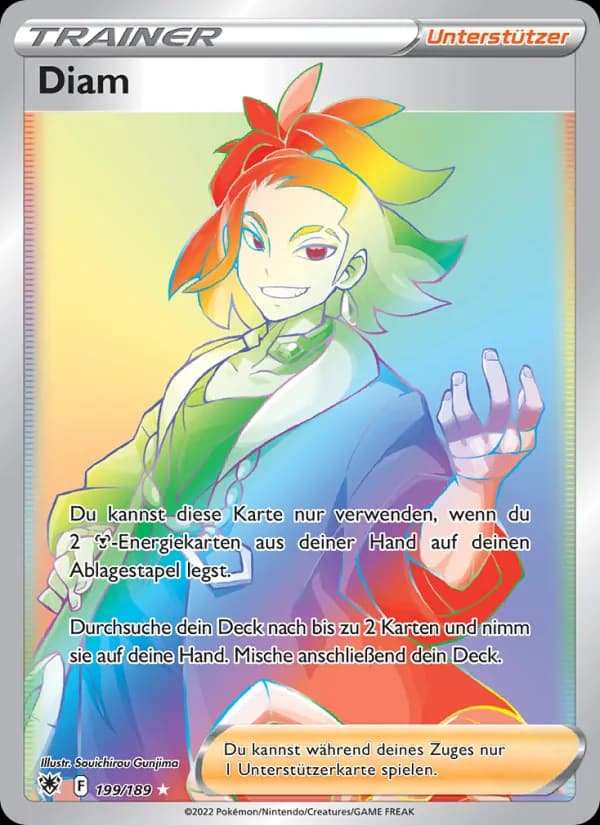 Diam card in German