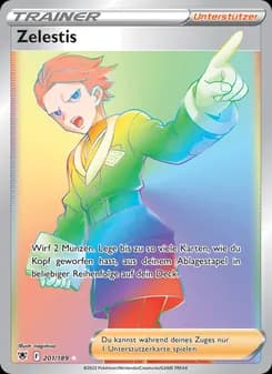 Zelestis card in German