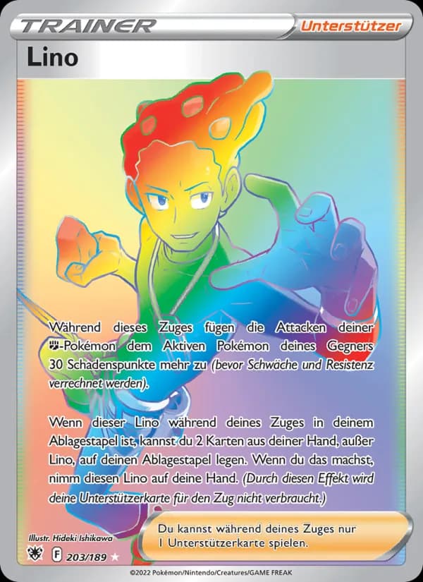 Lino card in German
