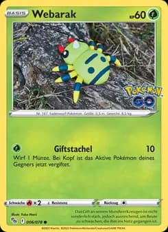 Webarak card in German
