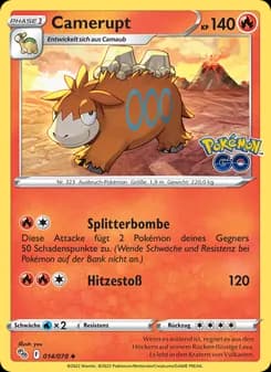 Camerupt card in German