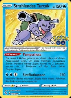 Strahlendes Turtok card in German