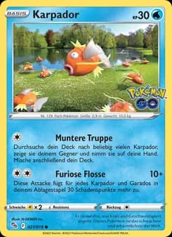 Karpador card in German