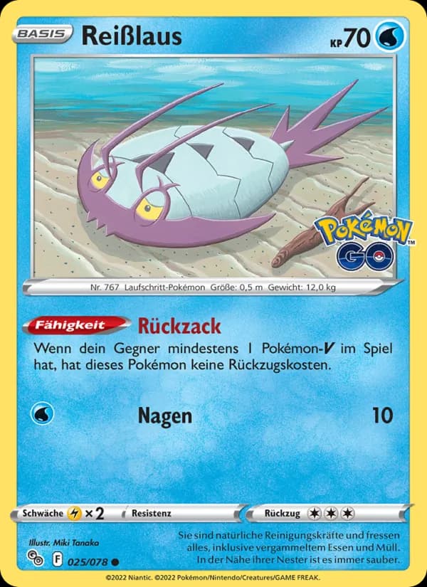 Reißlaus card in German