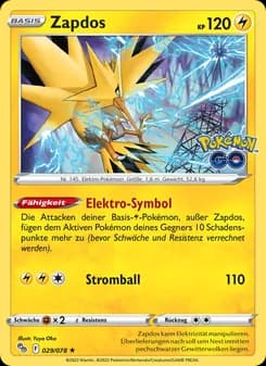 Zapdos card in German