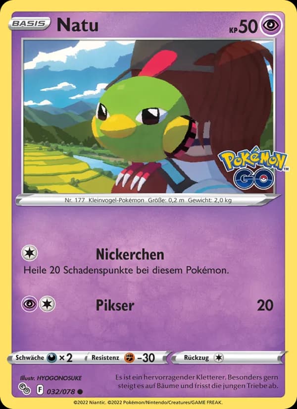 Natu card in German