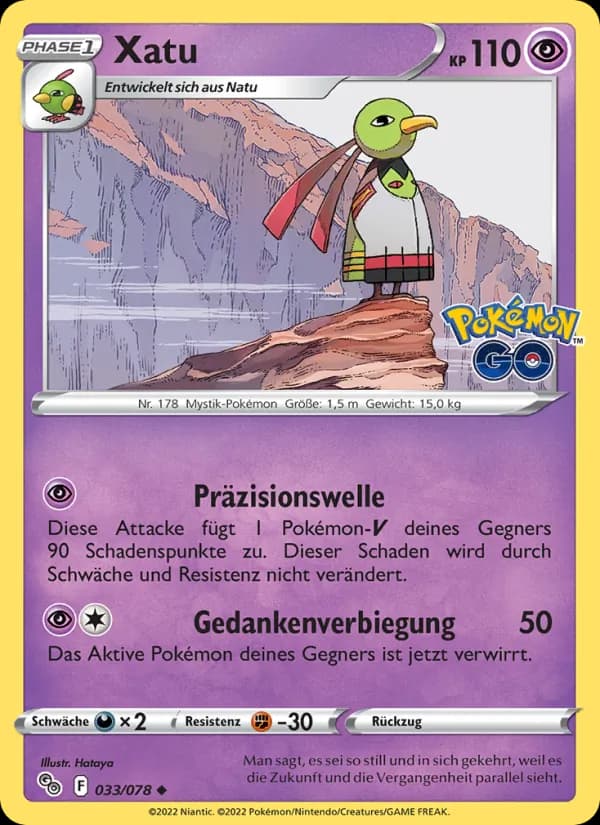 Xatu card in German