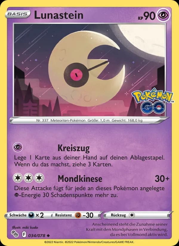 Lunastein card in German